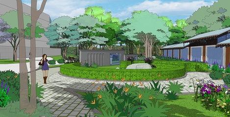 山東藝術學院綠地景觀設計 藝術、生態與人文的交融